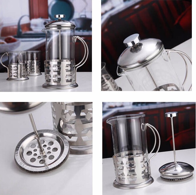 Coffee And Tea Plunger French Press Durable and Dishwasher Safe