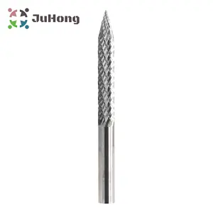 8mm (5/16") Super Hard Solid Carbide Cutter Rotary Burrs Carbon Steel Pneumatic Drill Bit Patch Plug Tire Injury Repair Tool