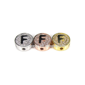 CZ pavimenta granos del espaciador con la letra - Product Image 2
