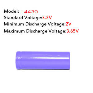 Treffen Sie brauchen!! Heiße verkäufe großhandel 14430 lifepo4 akku 3.2v 400 mah mit billigen preis - Product Image 4