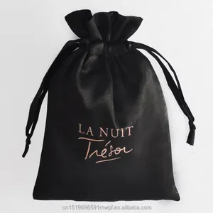 Tas Rambut Satin Kustom dengan Tali Serut