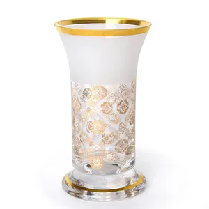 China wholesale of crystal handmade backflow real gold daily use drinkware portable incense burner lighter and holder