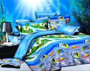 2017 nuovo Design elegante cotone fiore lenzuolo stampa colorato magico di alta qualità 3d copriletto set lenzuolo BS34 - Product Image 3