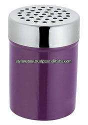 Shakers à fromage en métal multicolore en acier inoxydable, shakers à épices en acier inoxydable, shakers à piment - Product Image 3