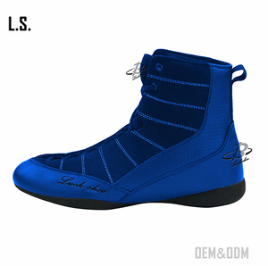 Nuovi Stivali da Wrestling Neri di Alta Qualità, Scarpe da Kick Boxing di Prima Classe, Stivali da Boxe Online - Product Image 2