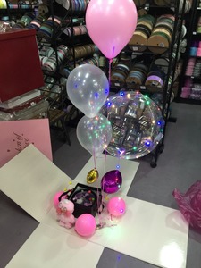 <span class=keywords><strong>Scatola</strong></span> Regalo per San Valentino con Palloncini, <span class=keywords><strong>Confezione</strong></span> in Carta Riciclata con Stampa, 50x50x50cm - Product Image 4