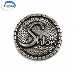 Brand Logo Zinc Alloy Shank <strong>Button</strong> <strong>Custom</strong> Made Metal Jeans <strong>Buttons</strong> for Clothing - Product Image 6