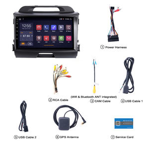 Wanqi 9 pouces 4/8 cœurs Android 9 voiture Dvd lecteur multimédia Radio vidéo sté<span class=keywords><strong>r</strong></span>éo Navi système Audio pour KIA Sportage <span class=keywords><strong>R</strong></span> 2010-2016 - Product Image 6