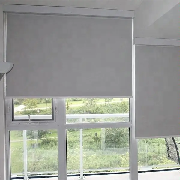 Home integration wifi control battery motorized blackout roller blind