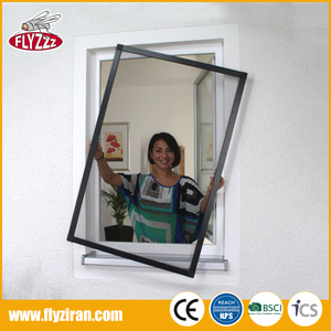 <span class=keywords><strong>Moustiquaire</strong></span> de fenêtre <span class=keywords><strong>DIY</strong></span> noire à taille fixe et installation facile - Product Image 5
