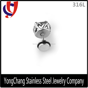 Última moda de <span class=keywords><strong>la</strong></span> joyería de acero quirúrgico flat base de piedra del ópalo pendientes - Product Image 6