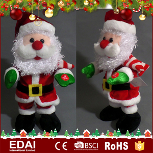 Diseño único decoración casera de Navidad divertida bailando y cantando Santa Claus muñecas - Product Image 1