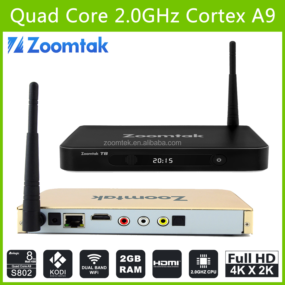 2015 android tv box quad core amlogic s802 internet decodificador de tv kodi android tv box