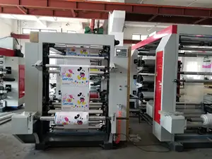 YT-41000 Cuộn Để Cuộn Màng Nylon Máy In Flexo 4 Màu