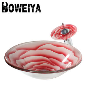 Boweiya robinet d'évier <span class=keywords><strong>de</strong></span> cuisine en verre, à motif personnalisable, peint à la main, <span class=keywords><strong>lavabo</strong></span> <span class=keywords><strong>de</strong></span> Restaurant, <span class=keywords><strong>salle</strong></span> <span class=keywords><strong>de</strong></span> bains, robinet <span class=keywords><strong>de</strong></span> laboratoire en verre <span class=keywords><strong>de</strong></span> 12mm - Product Image 2