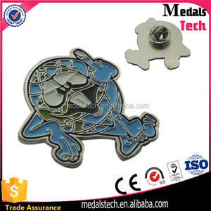 2017 <span class=keywords><strong>Venta</strong></span> caliente aleación de zinc níquel plateado esmalte suave trajes pin de solapa con <span class=keywords><strong>el</strong></span> embrague de la mariposa - Product Image 5