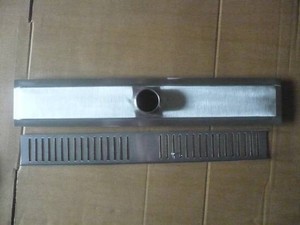 Grille de sol de douche en acier inoxydable moderne avec égouttoir 50cm pour salle de bain - Product Image 5