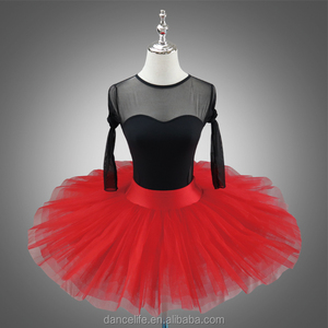 Tutús de Ballet Profesionales para Niñas, Blancos/Rojos/Negros, Tutú de Ballet para Adultos, Falda de Ballet Económica para Práctica, Tutús para Estudiantes - Product Image 2