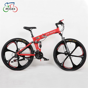 Bicicleta de Montaña plegable de 26 pulgadas con freno de disco, bici de montaña plegable de 21 velocidades - Product Image 5