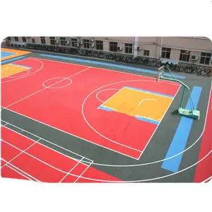 All'aperto campo da basket pavimenti incastro piastrelle PP interlock con Sistema di drenaggio