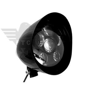 Faro LED Tri Bar Nero da 5,75 Pollici, Sistema di Illuminazione per Moto Harley Sportster Dyna - Product Image 2