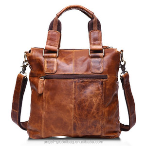 <span class=keywords><strong>Borsa</strong></span> a Tracolla <span class=keywords><strong>Vintage</strong></span> in Vera <span class=keywords><strong>Pelle</strong></span> Crazy Horse per Uomo - Product Image 2