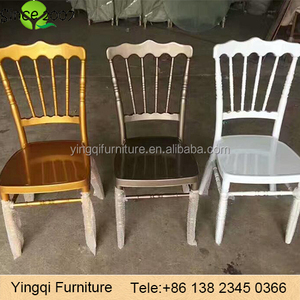 Sedie Impilabili Napoleon Economiche per Matrimoni in Oro, <span class=keywords><strong>Argento</strong></span> <span class=keywords><strong>e</strong></span> Bianco - Product Image 2