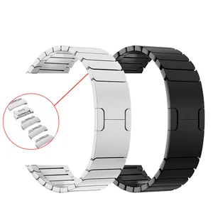 Link-Armbandband für Apple Watch Armband 49 45 mm 44 mm 41 mm 40 mm iwatch 8 7 6 64 3 2 SE Edelstahl Uhrenband Armbandband