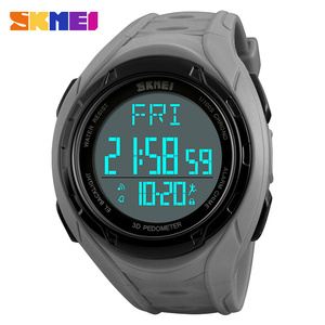 Skmei Đồng Hồ Kỹ Thuật Số Hướng Dẫn Của Nhãn Hiệu 3D Pedometer Kép Thời Gian Wriwatwatches Khóa Chống Thấm Hồ Thông Minh Giá Rẻ - Product Image 4