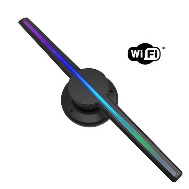 Производитель оптом дешевый 3d Голограмма вращающийся светодиодный рекламный вентилятор