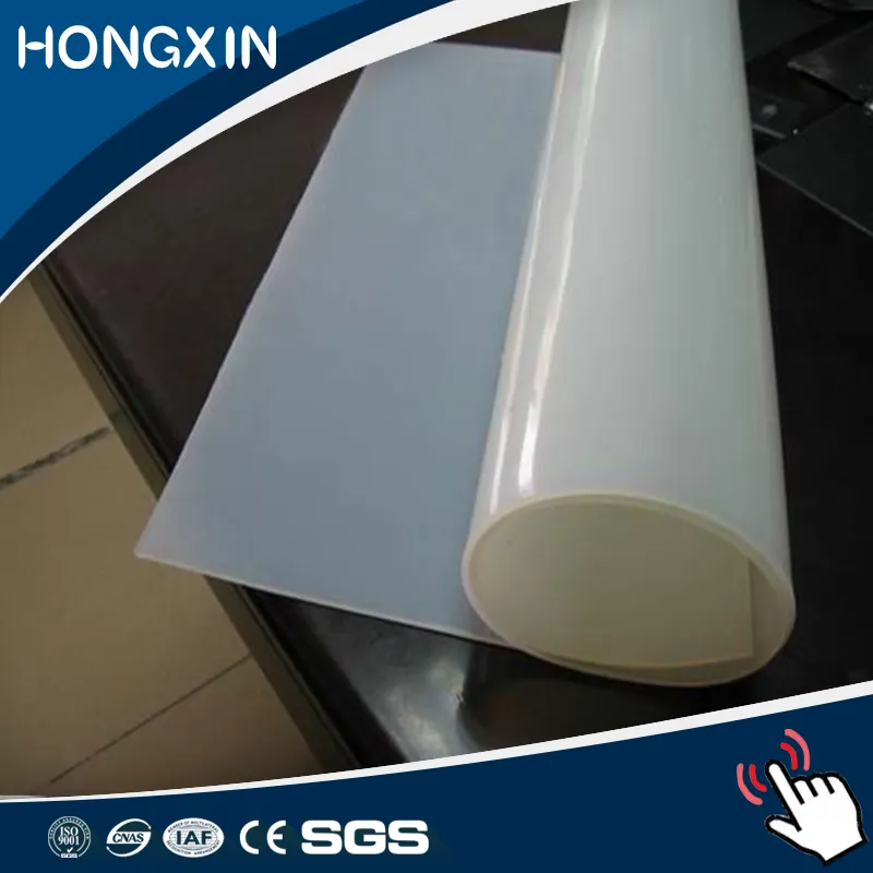 Transparent rubber sheet rolls clear silicone mat