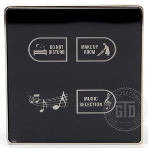 Système de sonnette tactile DND avec cadre en alliage de zinc intégré pour hôtel intelligent 12V DC - Product Image 2