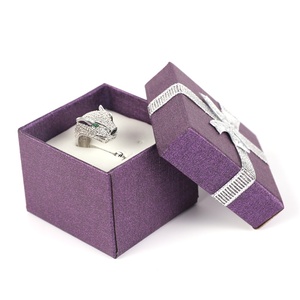 Commercio all'ingrosso Di Lusso Su Ordinazione Logo Speciale Contenitore di Monili di carta custom made Scatola di cartone Regalo Gioielli fatti a mano per la collana anello orecchino - Product Image 2