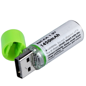 Ni-Mh Aa pil şarj edilebilir 1450 MAh 1.2V / 1.5V USB pil AA boyutu şarj - Product Image 2