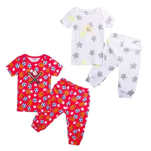 2 ensembles D'emballage Aléatoire Design Meilleur Qualité Coton Doux Bébé Nouveau-Né Vêtements Ensemble