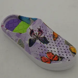 EVA Sandalet Özel Sandale Plastiue Baskılı EVA Bahçe Ayakkabı Platform Takunya Topuk Sandal Takunya Kadınlar Için Boyutu EU36-41 #