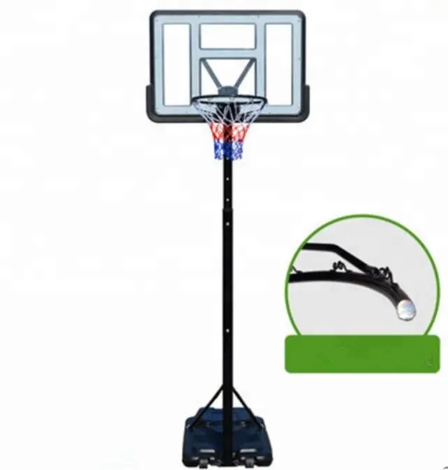子供用ミニバスケットボールフープ用の高さ調節可能でポータブルで安定したバスケットボールフープ