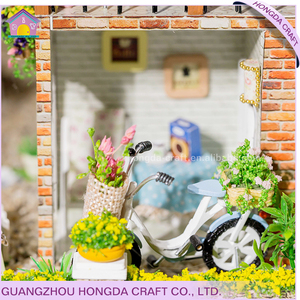 Cute mini Dollhouse DIY madera miniatura casas juguetes para niños educativos - Product Image 4