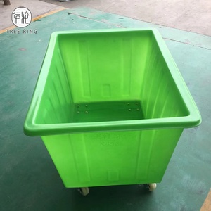 300-500 kg वर्ग Rotomolded प्लास्टिक कपड़े धोने वाणिज्यिक मोबाइल गाड़ी - Product Image 3