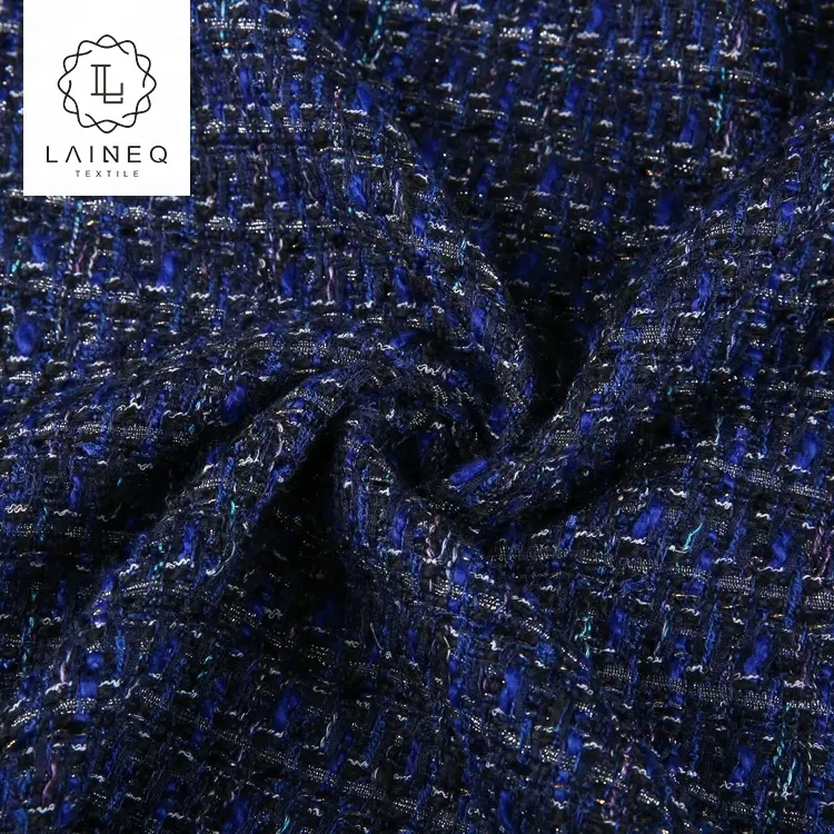 2021 china manufacturer high quality italian 100% boucle italian tweed wool suit fabric