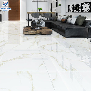 Mới Nhất Trong Nhà Phòng Ngủ Gạch Thiết Kế 3d Phun Calacatta Xám Giả Đá Cẩm Thạch Sàn Gạch - Product Image 4