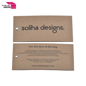 Modedesign <span class=keywords><strong>Custom</strong></span> Printed Paper Garment Label hängen <span class=keywords><strong>Tags</strong></span> für Kleidung - Product Image 5