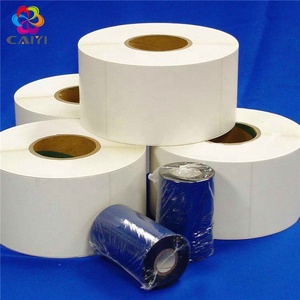 Tự dính truyền nhiệt cuộn nhãn không thấm nước Bopp & vật liệu vật nuôi mã vạch Ribbon in ấn dính nhãn dán loại - Product Image 1