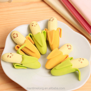 Goma de borrar con forma de plátano y fruta para estudiantes, goma de borrar creativa, papelería de oficina para aprendizaje - Product Image 2