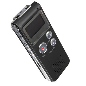 Rechargeable Digital hd Audio Recorder Dictaphone with LCD Screen Built in 8GB MP3 Player Microphone Voice Recorder