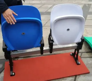 sport HDPE riser mounted folding chair tip-up stadium seat