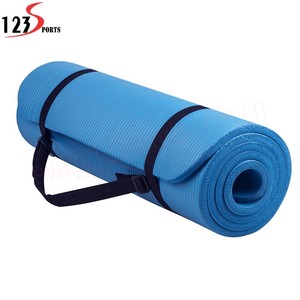 8 ~ 20Mm Thêm Dày Mật Độ Cao Chống-Giọt Nước Mắt Tập Thể Dục Tùy Chỉnh In Logo 10Mm Cân Bằng NBR Yoga <span class=keywords><strong>Mat</strong></span> Có Mang Theo Dây Đeo - Product Image 6