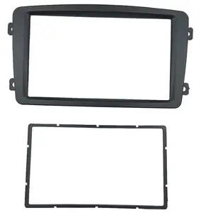 Double Din Car DVD After Market Dash Installation Trim Kit for Benz C Class W203 2002-2004 Bezel Facia