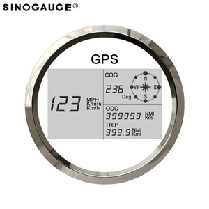 85 Mét phổ kỹ thuật số Tự động đo LCD GPS tốc độ Meter MPH knots km/h có thể điều chỉnh cho Xe thuyền Marine xe máy - Product Image 2