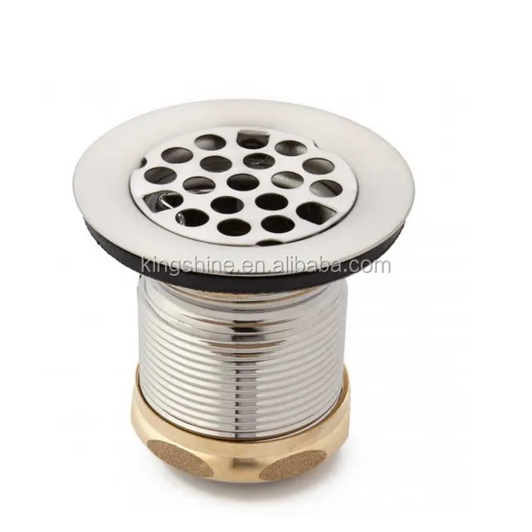 Stainless Steel Sink Basket Strainer / Waste Disposer Trim For Deep Firec lay Sink Applications / Duo Bar Sink Drain